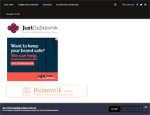 Tablet Screenshot of justdubrovnik.com